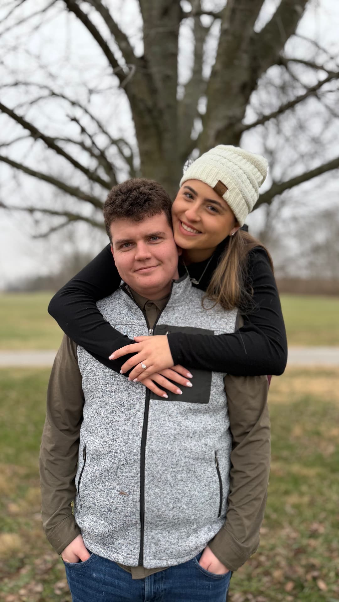 Zack and Bella engagement photo